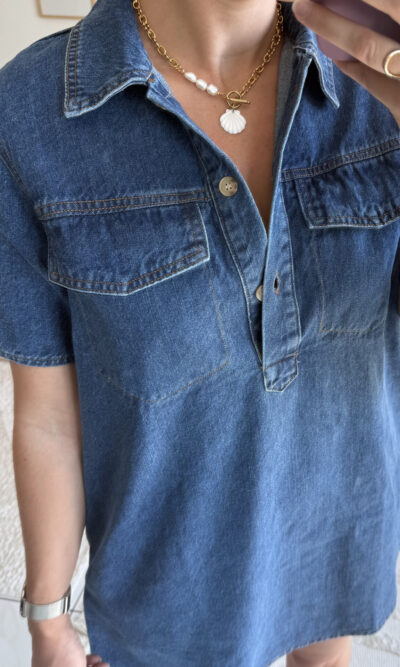 Robe en jean 100% coton