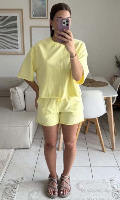 Ensemble comfy jaune citron