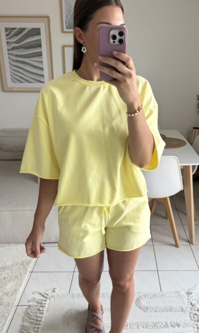 Ensemble comfy jaune citron