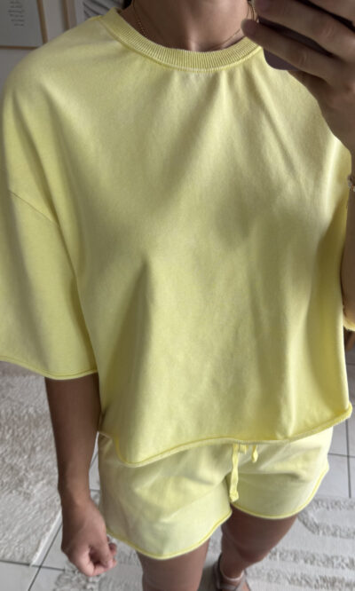 Ensemble comfy jaune citron