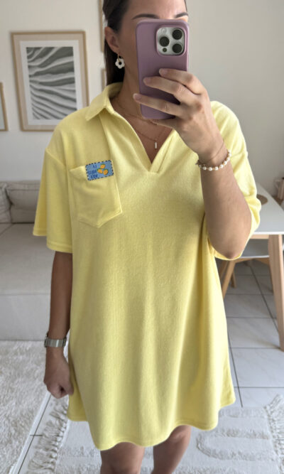 Robe jaune éponge Dolce Vita
