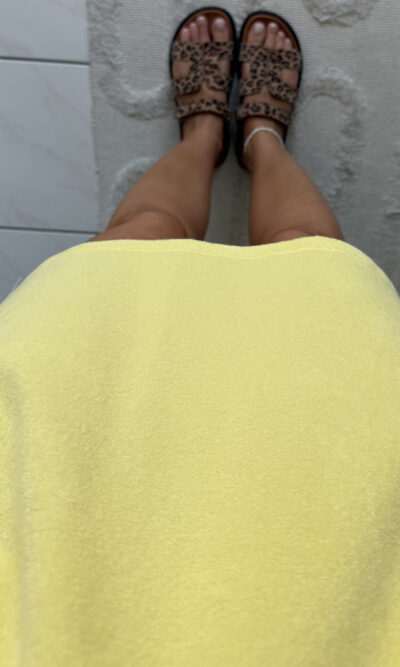 Robe jaune éponge Dolce Vita