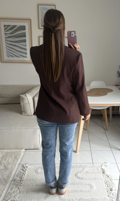 Veste blazer marron chocolat