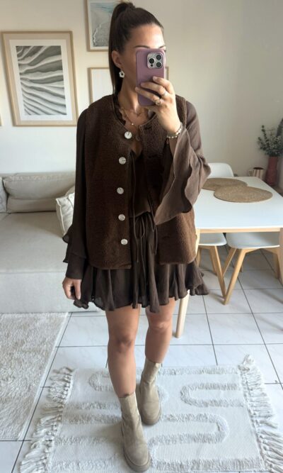 Robe Lana - Marron – Image 3