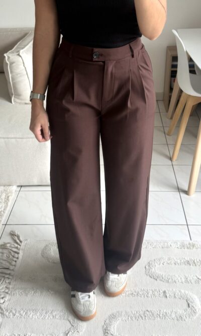 Pantalon Line - Chocolat