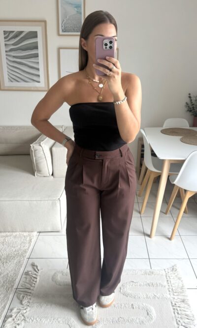 Pantalon Line - Chocolat – Image 2