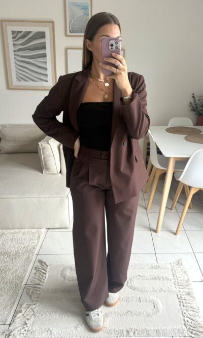 Pantalon Line - Chocolat – Image 3