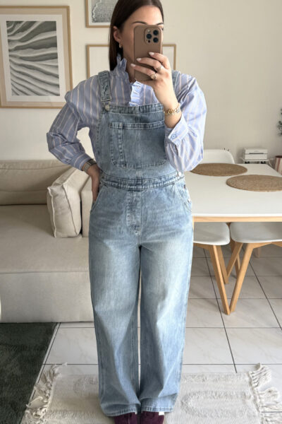 Salopette en jean loose