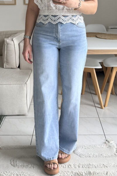 Jean dad fit bleu clair