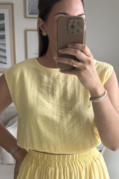 Top court jaune